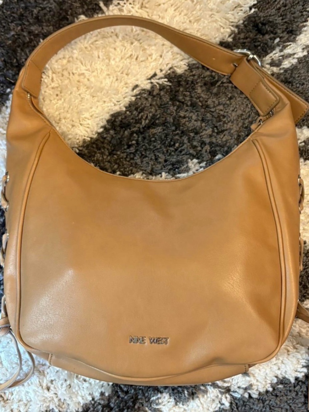 Nine West Caramel Leather Hobo Bag - Picture 8 of 8
